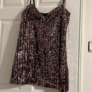 Zara Multicolored Sequin Mini Dress